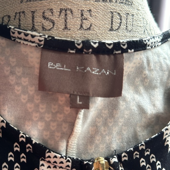 Bel Kazan (Anthropology) geometric design black and beige size L - Picture 9 of 10